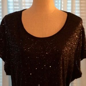Sparkle & sequence top $34.00 Make an offer